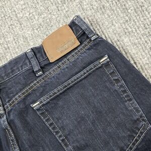 Wrangler Premium Jeans Mens 36x30 Dark Wash Blue Regular Fit Straight Leg Denim